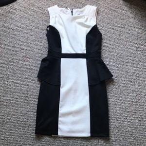 Black and White Pencil Dress
